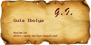 Gula Ibolya névjegykártya