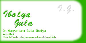 ibolya gula business card